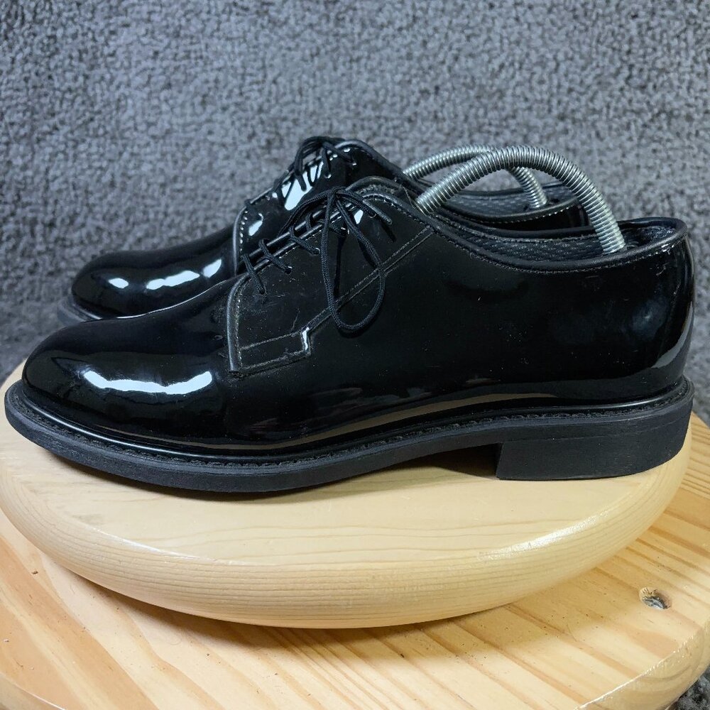 Altama Oxford Mens Size 10 Wide Black Leather Military Vibram Dress Shoes USA